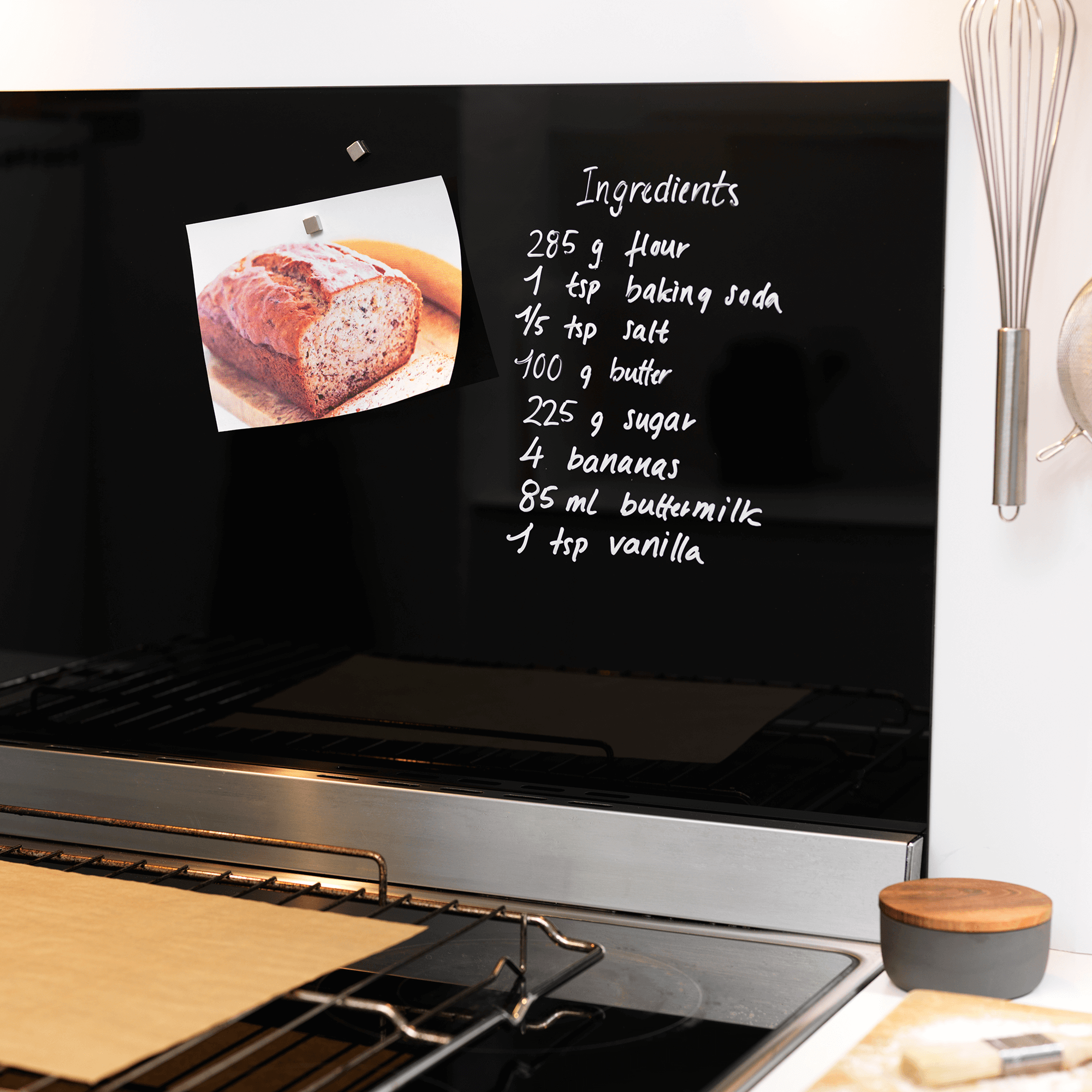 Naga 60 X 50 CM. SORT MAGNETISK STÆNKPLADE - Billede 2