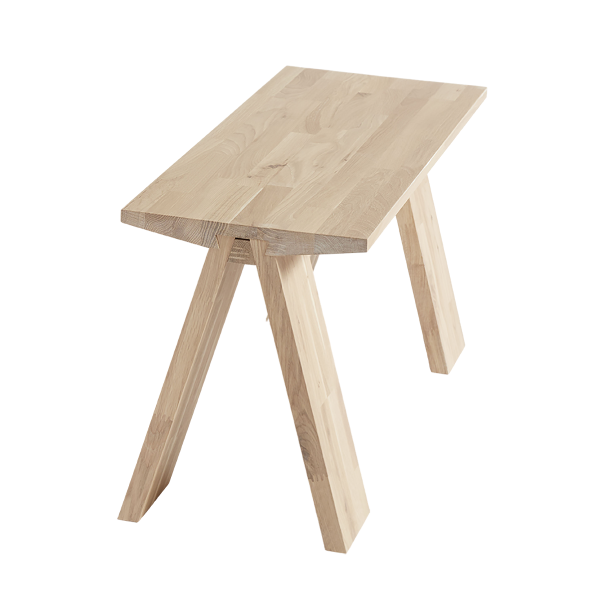 Angle Bænk - Eg Natur/hvidolieret - Billede 2