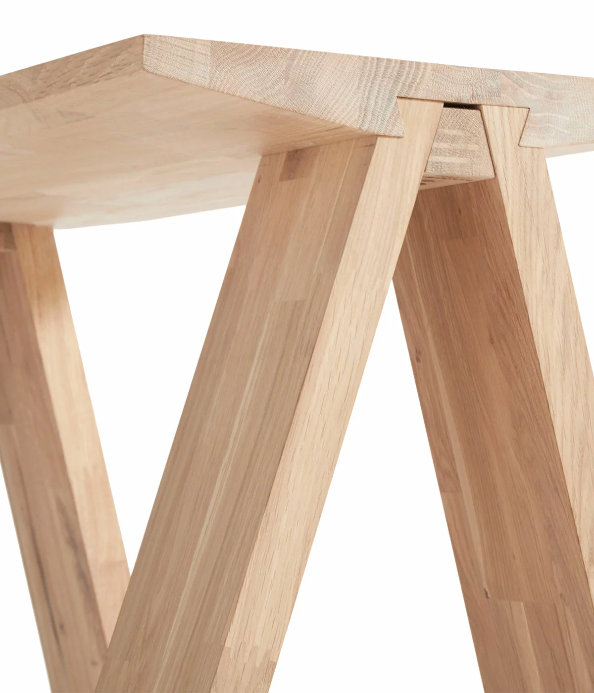 Angle Bænk - Eg Natur/hvidolieret - Billede 4