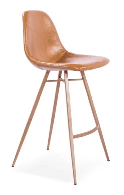 Barstol - Charles - Cognacfarvet