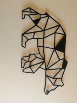 Bjørn Dekorativ I Sort Pulverlarkeret Stål