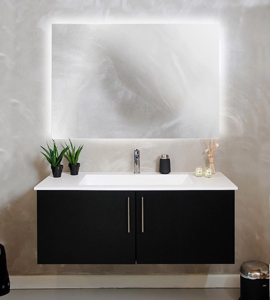 Backlight Spejl Dansk Produceret 60cm Serie (Mærke: LED Spejle, Variant: 90x60)