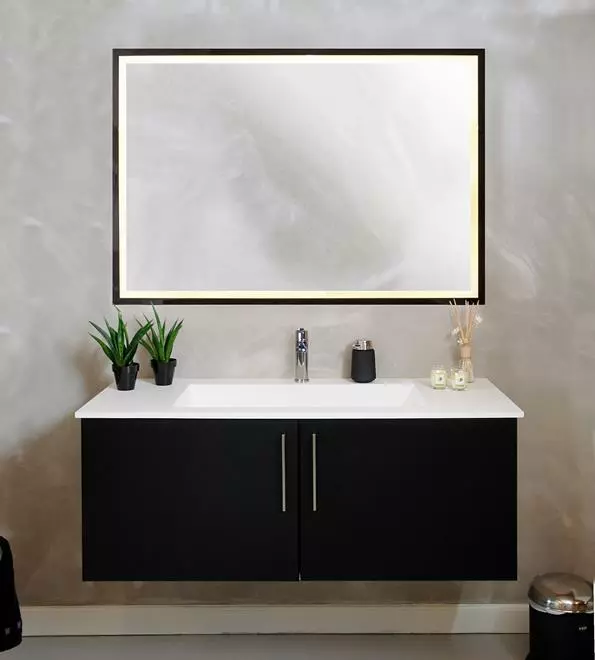 LED Spejle CUSTOM / SPECIALMÅL - Spejl, 6mm. M/LED Lys I Front Dansk Produceret - Billede 3