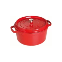 Cocotte Fra Staub I RØD Topkvalitet (Variant: Cocotte 2,6 L, 22 Cm)