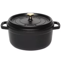 Cocotte Fra Staub I SORT, Topkvalitet (Variant: Cocotte 2,6 L, 22 Cm)