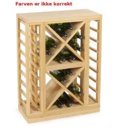 Connoisseur Range Vinhylde I Fyrretræ, I Farven Mørk Eg, Plads Til 40 Flasker Fra Gastro De Luxe