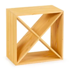 Cube Vinhylde I Fyrretræ, I Farven Lys Eg, Plads Til 24 Flasker Fra Gastro De Luxe