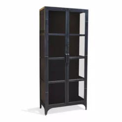 Factoria Vitrineskab I Metal / Jern Og Glaslåger