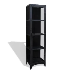 Factoria Vitrineskab I Metal Og Glas / Single