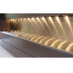 Firkantet Stænkplade I Stål - 60x49