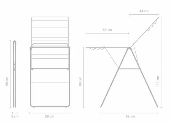 Hang-on Tørrestativ 20 Meter Fresh White - Billede 5