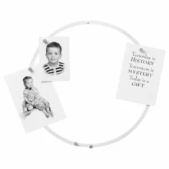 Naga Hvid Magnetisk Cirkeltavle / Dekorationsring 35 Cm