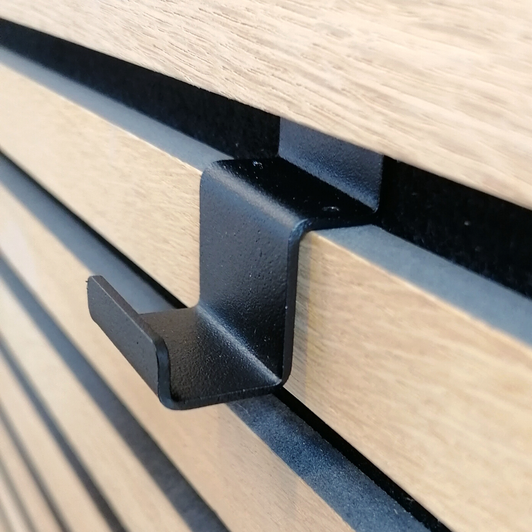 Knagerække I Aukstikpanel Til Entreen 80 Cm Med Knage (Variant: Valnød Naturolie) - Billede 4