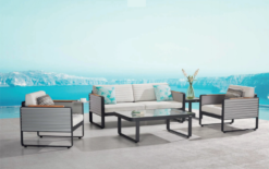 Lounge Sæt Fra Higold - Airport - 4 Personer - Sort/hvid