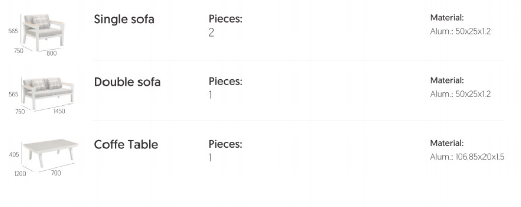 Lounge Sæt Fra Higold - Champion - 4 Personer - Sort - Billede 2