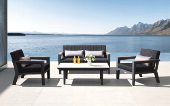 Lounge Sæt Fra Higold - Champion - 4 Personer - Sort