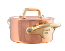 Mauviel M'150b Gryde Med Låg Mini Kobber/messing - 30 Cl