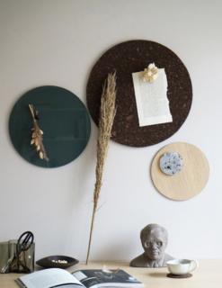 Naga Magnetisk Cirkeltavle 25 Cm - Valnød Finer