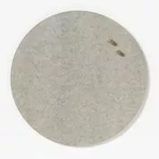 Naga Magnetisk Cirkeltavle 35 Cm - Fiberbeton Grå
