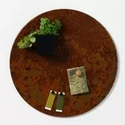 Naga Magnetisk Cirkeltavle 35 Cm - Metaltavle Rustet Look