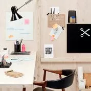 Magnetisk Glastavle 35x35 Cm - Flere Farver (Mærke: NAGA, Variant: Glastavle Hvid)