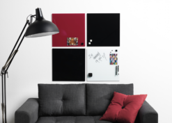 Magnetisk Glastavle 45x45 - Flere Farver (Mærke: NAGA, Variant: Egefiner Tavle)