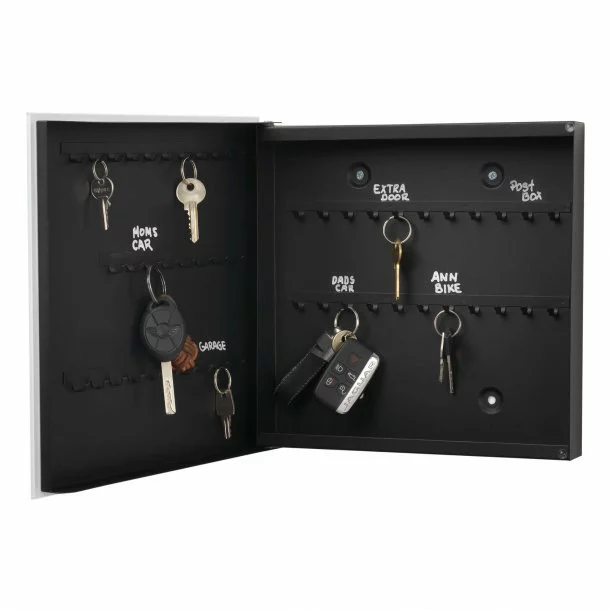 Naga Nøgleskab Hvid Glas Front - Billede 2