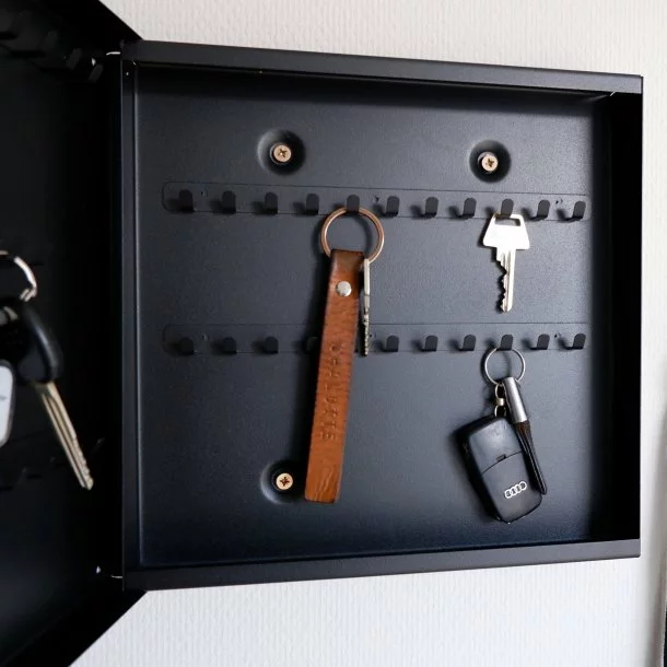 Naga Nøgleskab Sort Glas Front - Billede 2