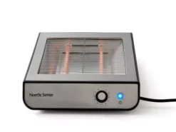 Nordic Sense Brødrister 600 Watt Sølv/Sort