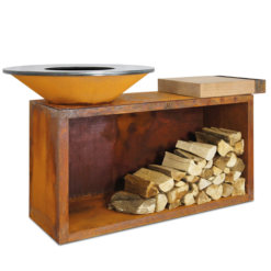 OFYR Grill I Brun (Variant: Mørkegrå Bordplade)