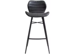 Odin Barstol Fra House Of Sander - Sort PU, Sorte Ben