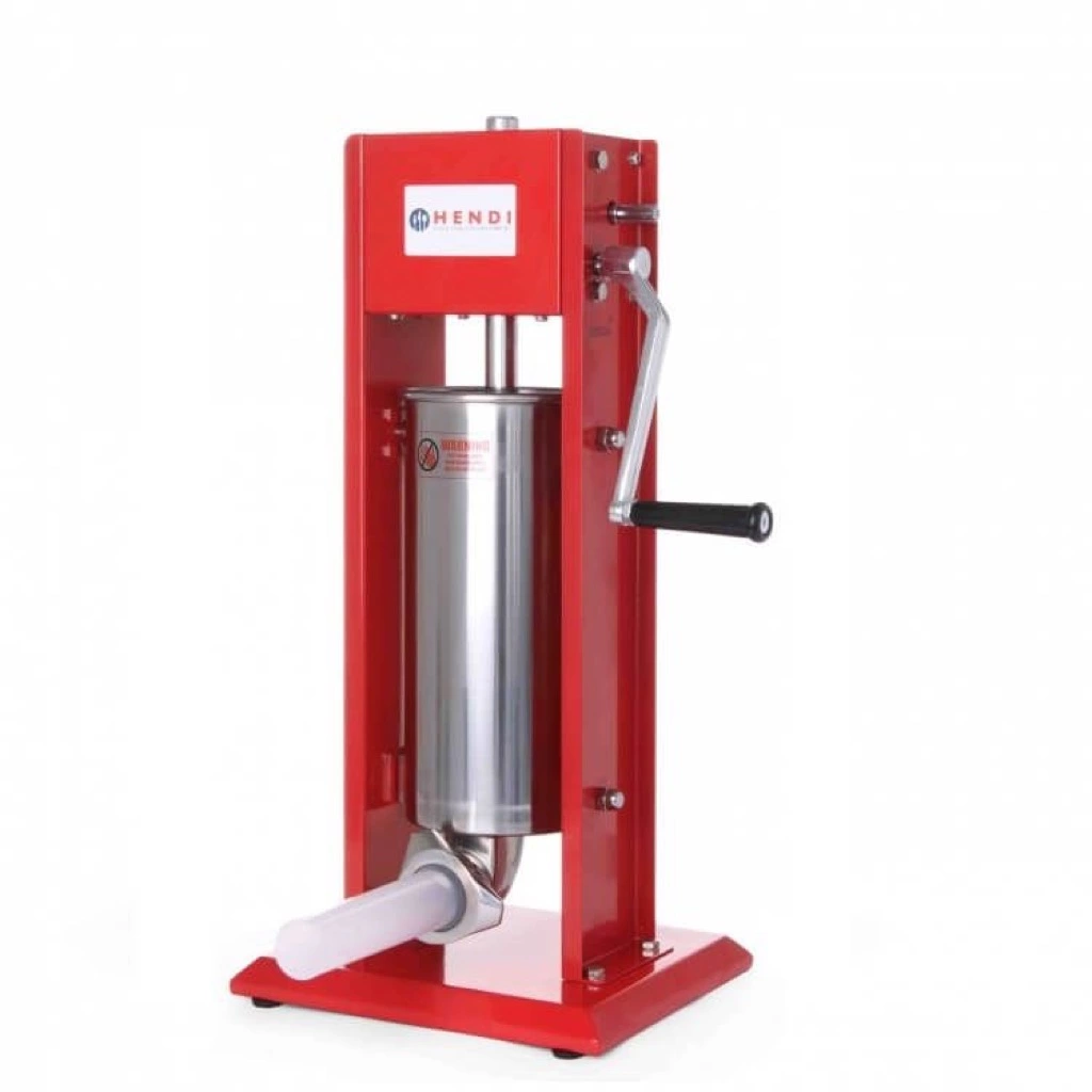 Pølsestopper 5 Liter - Hendi Kvalitetsprodukt I Rustfrit Stål Med 3 Tragte I Forskellige Størrelser