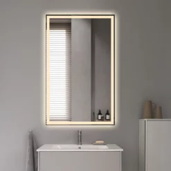 Premium Frontlight Spejl Lotte Med LED Lys - Flere Størrelser (Variant: Højde: 75 X Brede: 120)