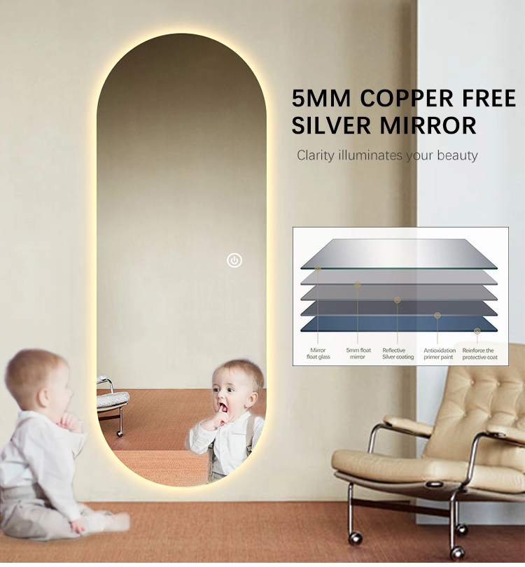 Premium Spejl Ida Med LED Lys Backlight - Billede 5