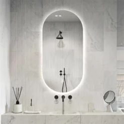 Premium Spejl Vilma Med LED Lys - Flere Størrelser (Variant: W70*H130cm)