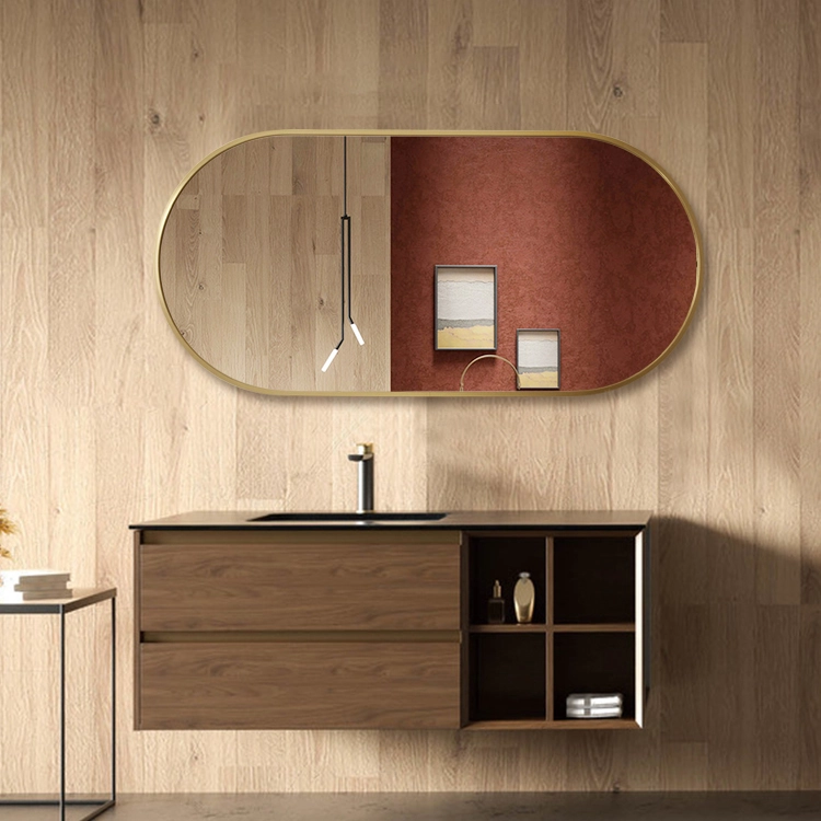 Premium Spejl Yrsa Med Guld Alu Ramme - Flere Størrelser (Variant: 70*130cm) - Billede 5