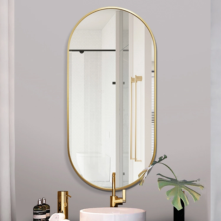 Premium Spejl Yrsa Med Guld Alu Ramme - Flere Størrelser (Variant: 70*130cm) - Billede 6