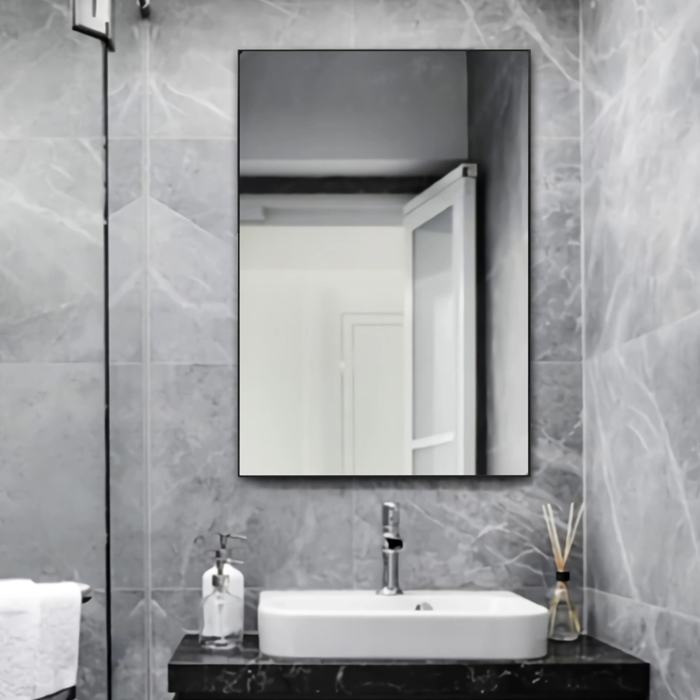 Premium Spejl Med 14 Mm Sort Aluminimums Ramme (Variant: W75*H150CM) - Billede 3