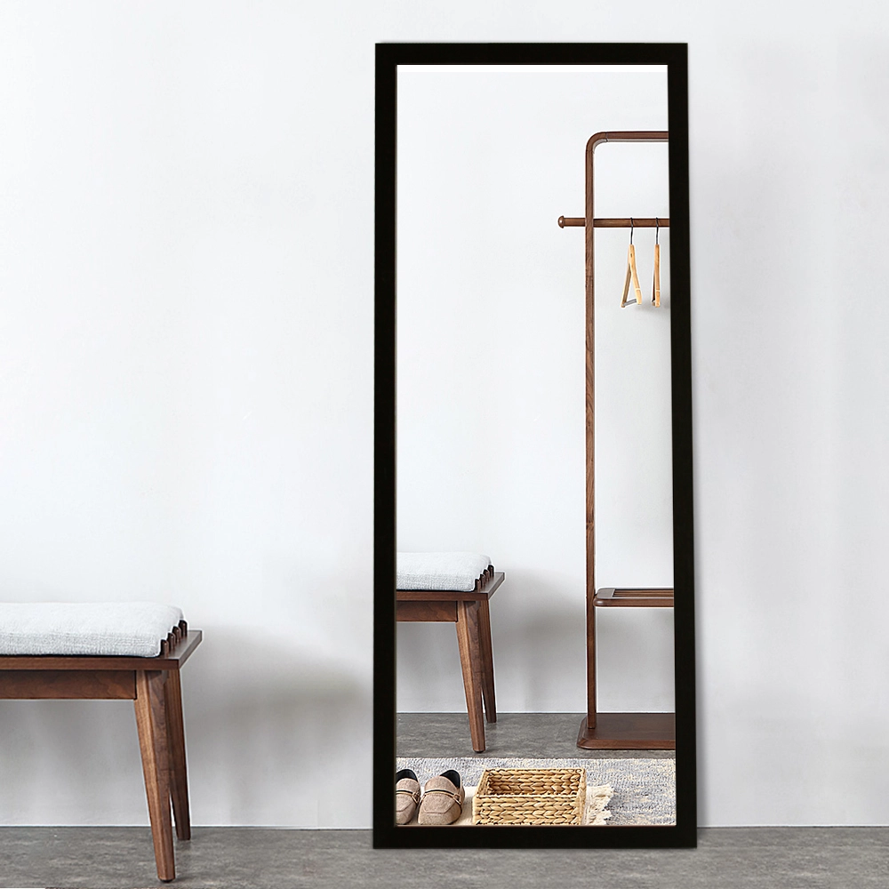 Premium Spejl Med Sort Ramme - 80x180 Cm - Billede 5