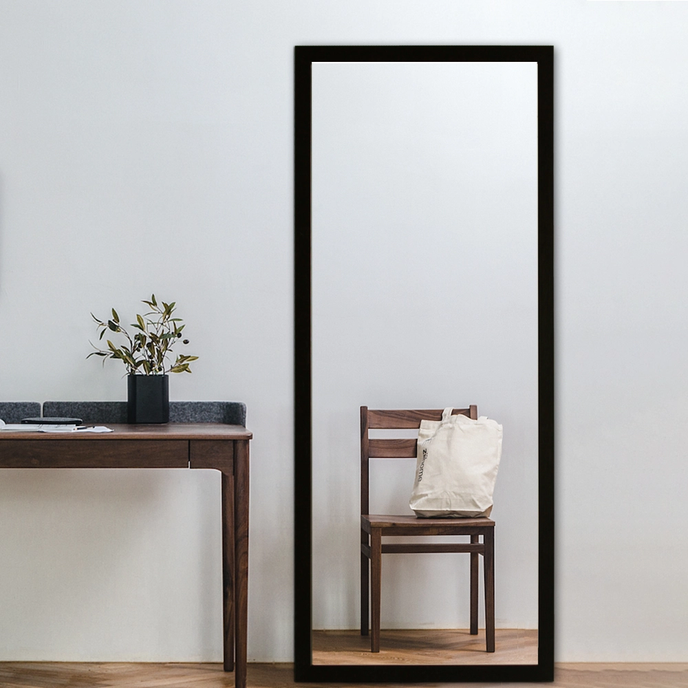 Premium Spejl Med Sort Ramme - 80x180 Cm - Billede 3