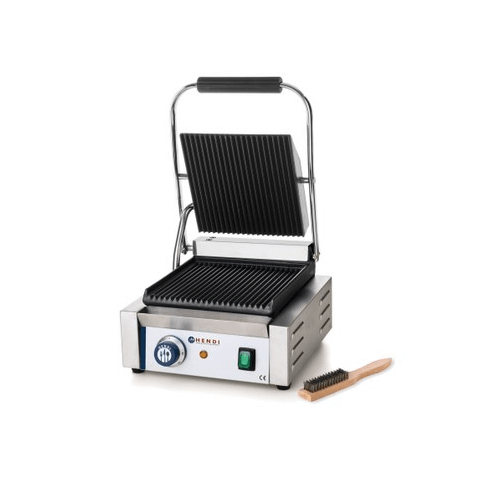 Proff. Kontaktgrill, Single – Hendi, 1800W – 263501