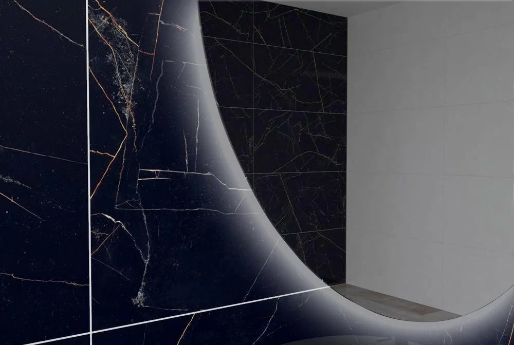 Rundt Spejl Med Indbygget LED Lys - Ingen Kant (Variant: 100cm) - Billede 6