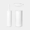 Sæt Toiletbørste Toiletrulleholder Og Dispenser Mineral Fresh White