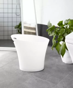 Skinny Skraldespand - Hvid