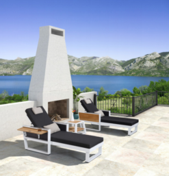 Solsenge Sæt Fra Higold - York - Hvid/sort