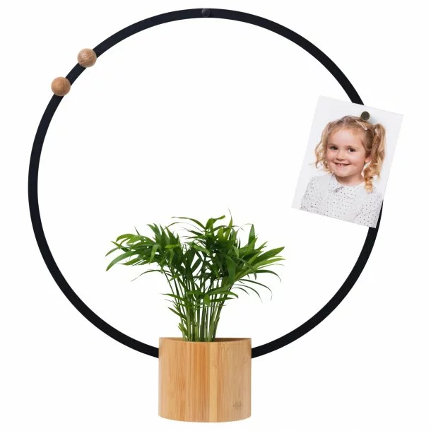 Naga Sort Magnetisk Cirkeltavle / Dekorationsring 35 Cm