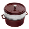 Staub Cocotte Støbejern Grenadine Med Dampindsats 26 Cm