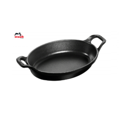 Staub Ildfast Fad - 21 Eller 24 Cm - SORT (Mærke: Staub, Størrelse: 21 Cm.)