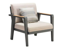 Stol Med Armlæn Fra Higold - Emoti - Taupe