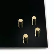 Naga Super Stærk Magnet, Guld Stål Cylinder (4 Stk)